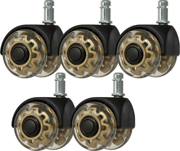 Activeshop Ρόδα Για Σκαμπό Roll Speed Duo, Σετ 5 Τεμαχίων, Με Πίεση