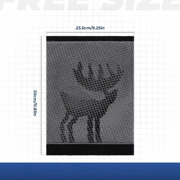 Komin narciarski Qunature 11230014002 bandana sportowa rozmiar uniwersalny - czarna