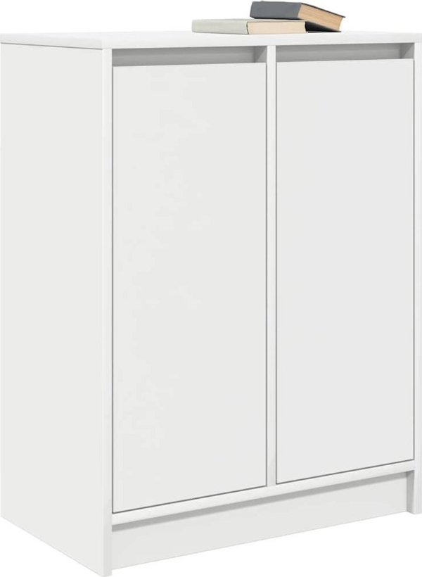 vidaXL Λευκή Συρταριέρα 57x34x76 cm από Κολλητό Ξύλο