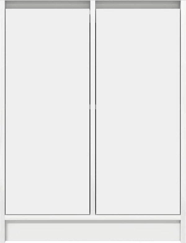 vidaXL Λευκή Συρταριέρα 57x34x76 cm από Κολλητό Ξύλο