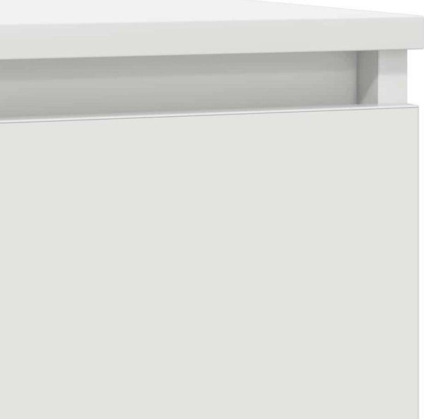 vidaXL Λευκή Συρταριέρα 57x34x76 cm από Κολλητό Ξύλο