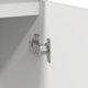 vidaXL Λευκή Συρταριέρα 57x34x76 cm από Κολλητό Ξύλο