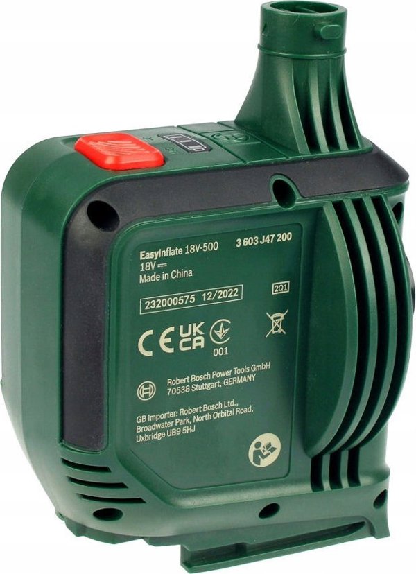 Φορητός αεροσυμπιεστής αυτοκινήτου Bosch EasyInflate 18V-500 - Χωρίς μπαταρία | Χωρίς φορτιστή