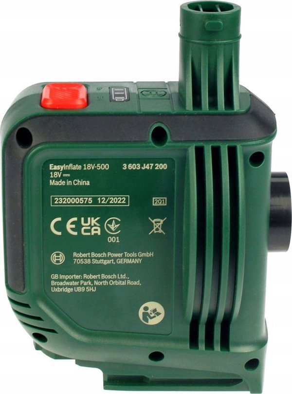 Φορητός αεροσυμπιεστής αυτοκινήτου Bosch EasyInflate 18V-500 - Χωρίς μπαταρία | Χωρίς φορτιστή
