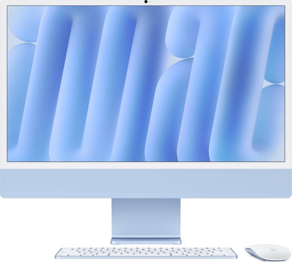 Apple iMac 24" 2024, M4 Chip, 16GB RAM, 256GB SSD, MacOS Sequoia, Με Πληκτρολόγιο & Ποντίκι, Silver