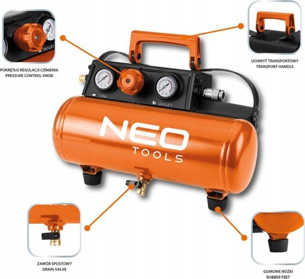 Συμπιεστής αυτοκινήτου Neo Energy+ 18 V