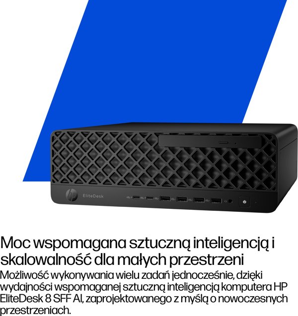 Komputer HP HP EliteDesk 8 SFF G1i Desktop AI PC Intel Core Ultra 7 265 16 GB DDR5-SDRAM 1 TB SSD Windows 11 Pro Czarny