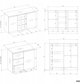 Komoda COSTA 1D3S/2D3S KASZMIR