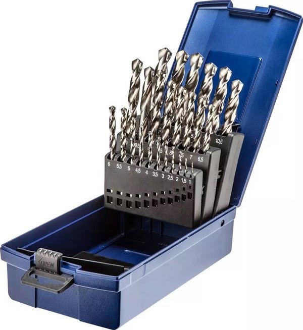Nord Tools Σετ Τρυπάνια HSS NWKa M-25 για Χάλυβα & Χυτοσίδηρο, 1.0-13.0mm, 25 Τεμάχια