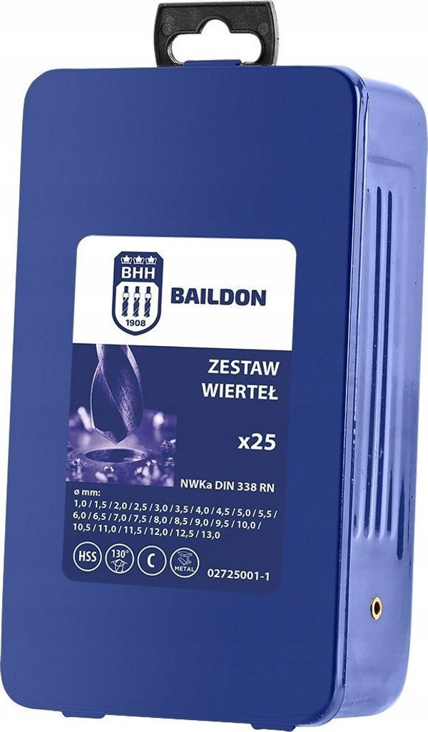 Nord Tools Σετ Τρυπάνια HSS NWKa M-25 για Χάλυβα & Χυτοσίδηρο, 1.0-13.0mm, 25 Τεμάχια