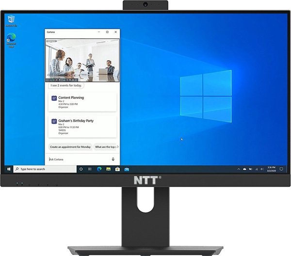 Komputer NTT System All-in-One AiO 23,8\\'\\' - i3 12100, 8GB RAM, 256GB SSD, WIFI, DVD, W11 Pro