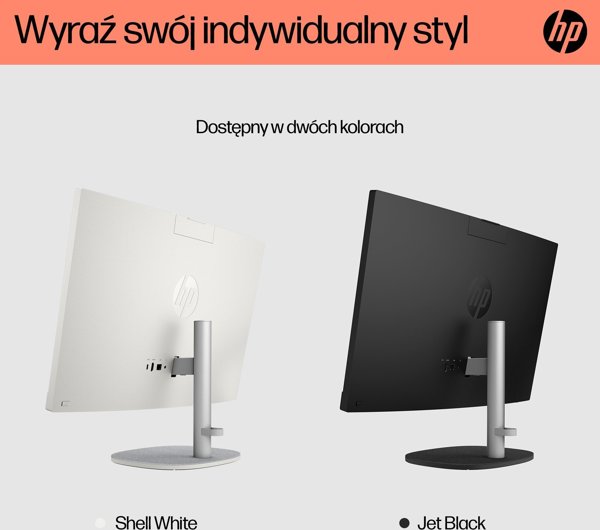 Komputer HP Hewlett-Packard HP AIO 24-cr0144nw Ryzen 3 7320U 23.8"FHD IPS 250nits AG 8GB LPDDR5 SSD512 Radeon 610M Cam720p kB+Mouse Win11 Shell White 2Y