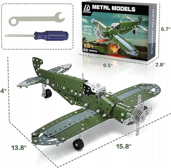 Konstruktor metalowy dinozaur