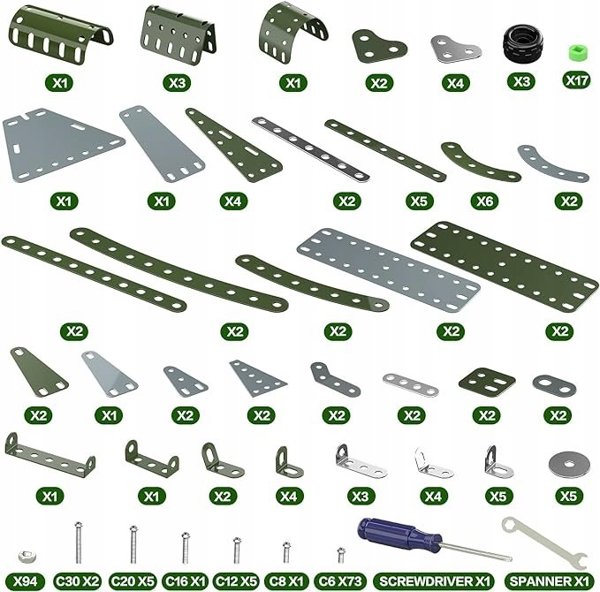 Konstruktor metalowy dinozaur