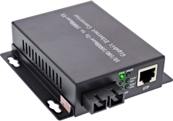 InLine Μετατροπέας Μέσων Δικτύου 10/100/1000Mb/s TP σε FO (SC Duplex), MM, 550m