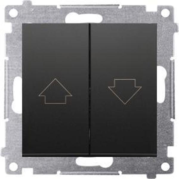 Kontakt-Simon Διακόπτης για Περσίδες Simon 54 DZP1.01/49, 10A, 250V, Μαύρο Χρώμα