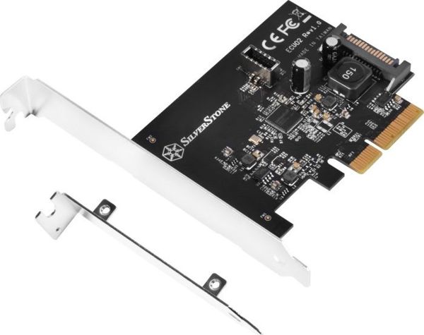 SilverStone Κάρτα Επέκτασης USB 3.2 Gen 2, PCIe Gen 3.0 x2, με Εσωτερική Υποδοχή 20-pin Key-A