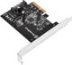 SilverStone Κάρτα Επέκτασης USB 3.2 Gen 2, PCIe Gen 3.0 x2, με Εσωτερική Υποδοχή 20-pin Key-A