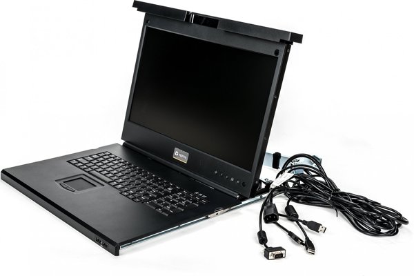 Konsola KVM Avocent Avocent 19 LCD, USB KB, 2USB PASS-US INTL ENG - LRA185KMM-001