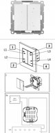 Ρυθμιστής φωτισμού Kontakt-Simon 55 TESW1W.01/111 DIMMER W για ταινίες LED, με έλεγχο μέσω smartphone, λευκό ματ