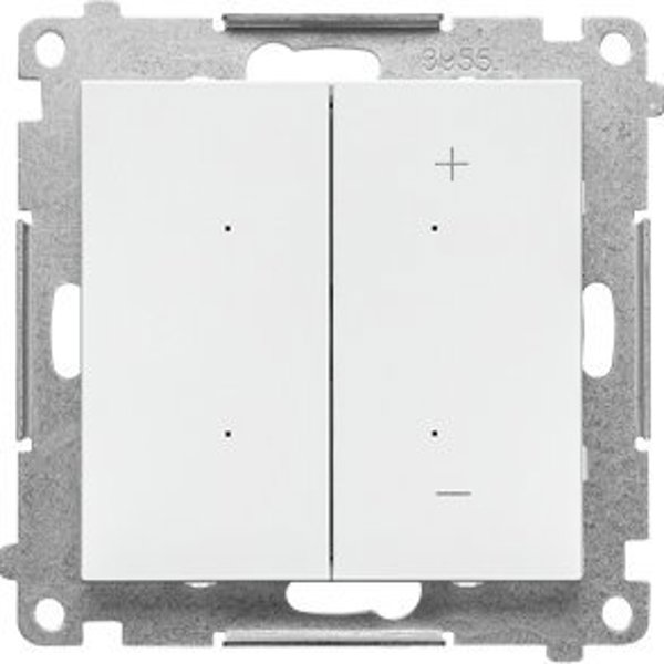 Ρυθμιστής φωτισμού Kontakt-Simon 55 TESW1W.01/111 DIMMER W για ταινίες LED, με έλεγχο μέσω smartphone, λευκό ματ