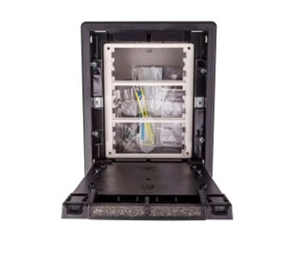 Kontakt-Simon Connect Puszka SF podlogowa potrojna 6xK45 szary grafit SF370/14