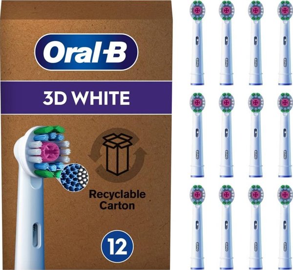 Oral-B Aufsteckbürsten 3D White 12 τεμάχια