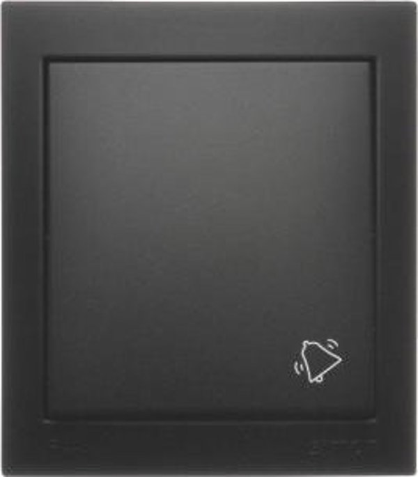Kontakt-Simon Aquaclick Μπουτόν Κουδουνιού 10AX 250V, Αδιάβροχο IP44, Μαύρο Ματ (ACD1/49)