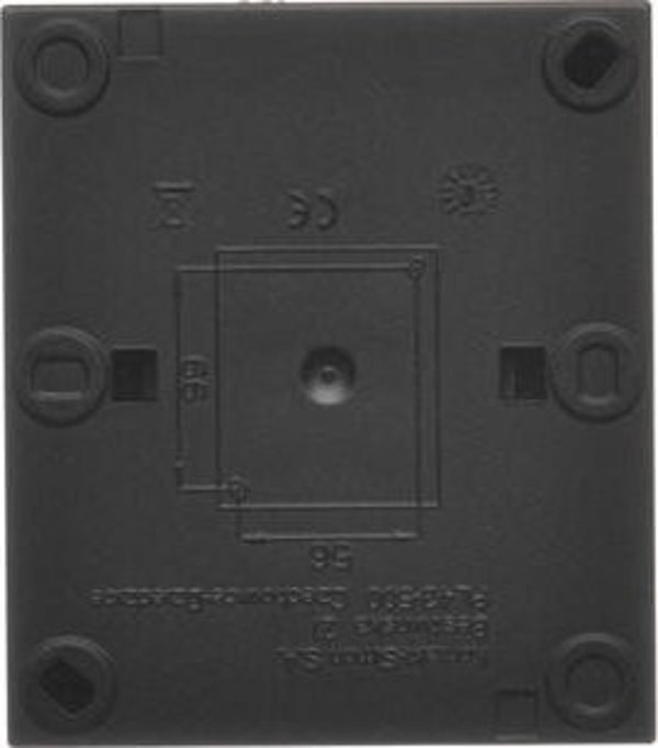 Kontakt-Simon Aquaclick Μπουτόν Κουδουνιού 10AX 250V, Αδιάβροχο IP44, Μαύρο Ματ (ACD1/49)