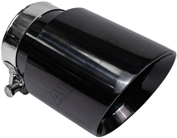 Ακροφύσιο σιγαστήρα 101mm είσοδος 67mm Gloss Black