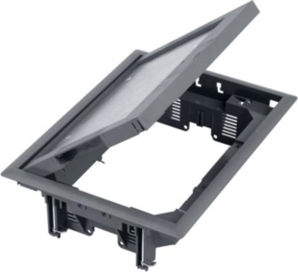 Kontakt-Simon Simon Connect Κουτί δαπέδου 8x K45 ή 4x SIMON500 με κάλυμμα 5mm γκρι