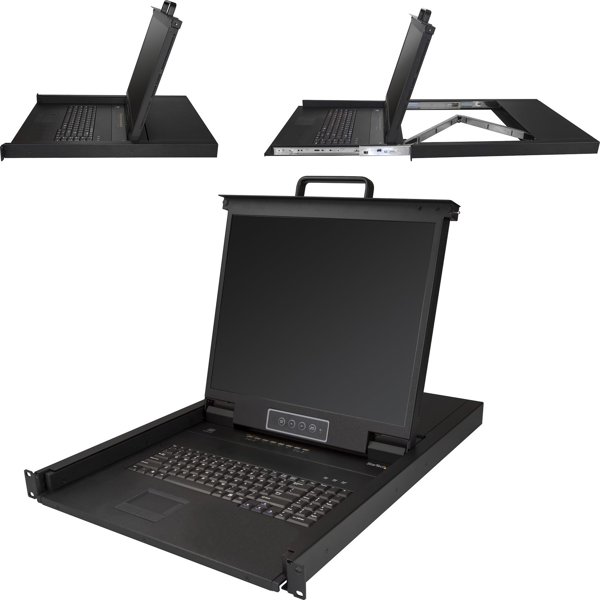 StarTech RKCONS1908K Κονσόλα KVM Rackmount 19", 8 Θυρών, USB & VGA, 1280x1024