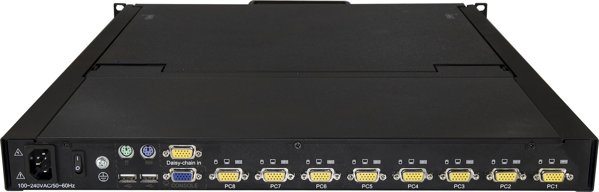 StarTech RKCONS1908K Κονσόλα KVM Rackmount 19", 8 Θυρών, USB & VGA, 1280x1024