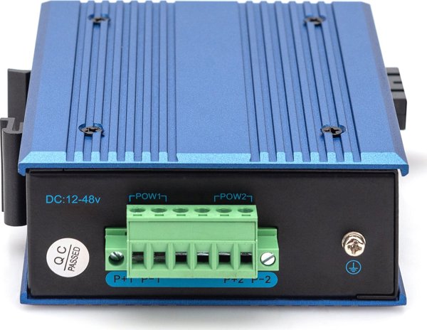Μετατροπέας οπτικών ινών Digitus Digitus DN-652103-1 μετατροπέας δικτύου 1000 Mbit/s Πολυλειτουργικός, Μονός Μαύρος, Μπλε
