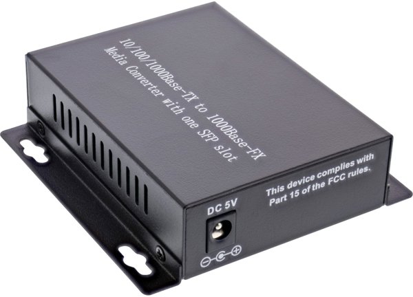 InLine Μετατροπέας Δικτύου Οπτικών Ινών 10/100/1000Mb/s TP σε SFP FO (LC Duplex), SM, 20km