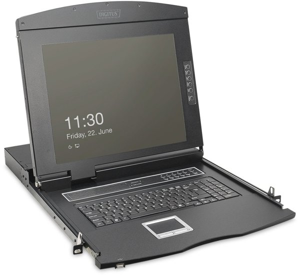 Konsola KVM Digitus KVM Digitus 19" TFT Konsole GE Tastatur