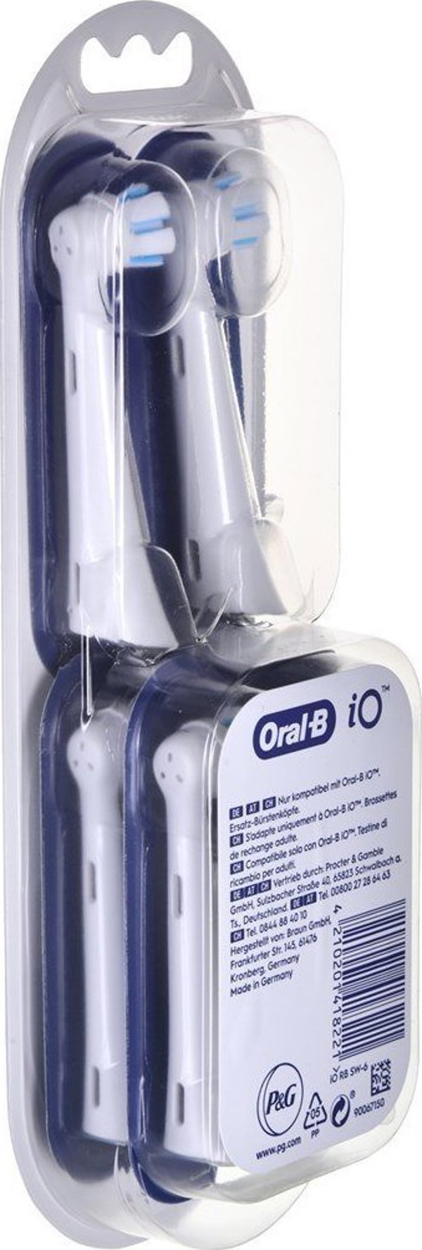 Κεφαλές Οδοντόβουρτσας Oral-B Braun Oral-B iO Gentle Cleansing Σετ 6 Λευκές