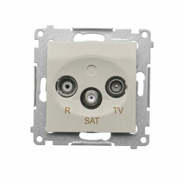 Kontakt-Simon Simon 54 Gniazdo antenowe R-TV-SAT końcowe/zakończeniowe (moduł) kaszmirowy (DASK.01/42)