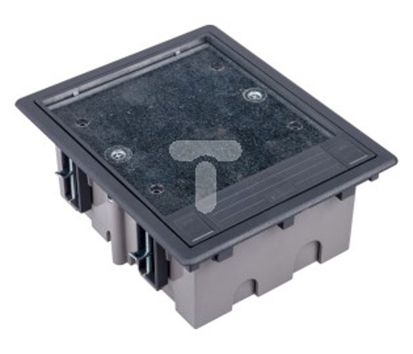 Kontakt-Simon Connect Puszka podlogowa potrojna 6xK45 szara SF310/1