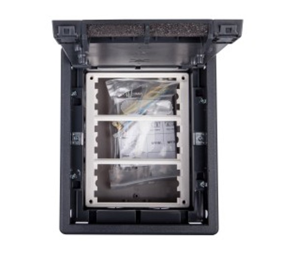 Kontakt-Simon Connect Puszka podlogowa potrojna 6xK45 szara SF310/1