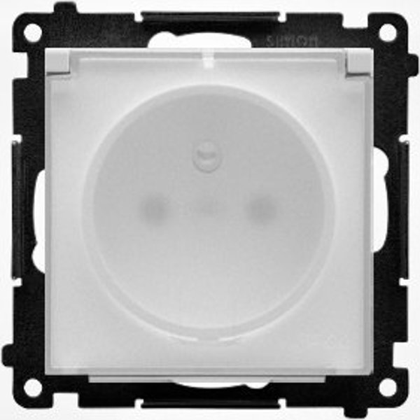 Kontakt-Simon Υποδοχη ρευματοληπτη 55 TGZ1BCZ.01/111A για IP44 με στεγανοποιητικο 16 A 250V~ γρηγορες συνδεσεις λευκο ματ/διαφανο