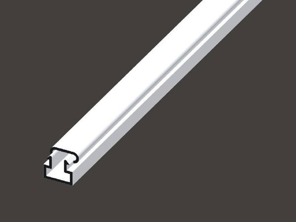 Kopos Ράγα Τοποθέτησης Λευκή 11x10mm IP30 2m