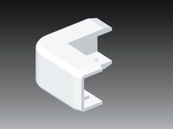 Kopos Pokrywa narozna zewnetrzna LH biala 15 x 10mm