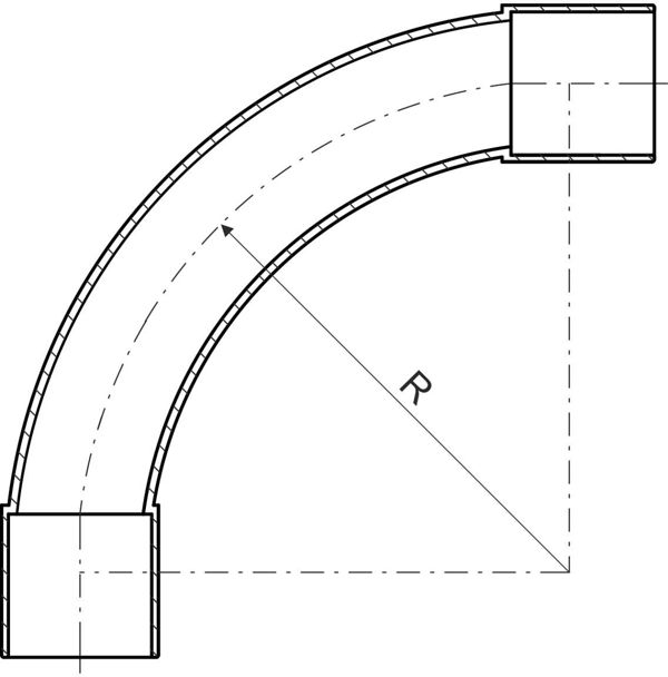 Kopos Kolano czarne 90stopni fi 20mm (4120 HF FB CZARNE)