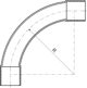 Kopos Kolano czarne 90stopni fi 20mm (4120 HF FB CZARNE)