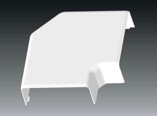 Kopos Pokrywa katowa EKD biala 80 x 40mm (8503)