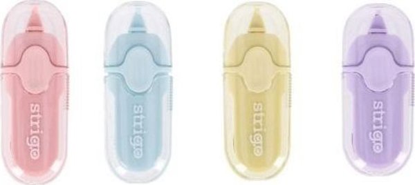 Διορθωτική ταινία mini 5mmx6m mix (12τμχ) STRIGO