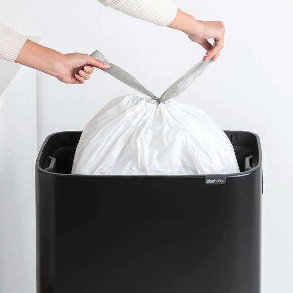 Κάδος Απορριμμάτων Brabantia Push Bin Για Διαλογή Απορριμμάτων 60L, Μαύρος