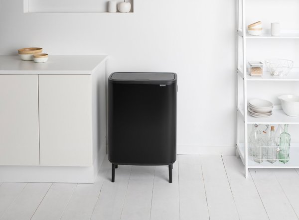 Κάδος Απορριμμάτων Brabantia Push Bin Για Διαλογή Απορριμμάτων 60L, Μαύρος