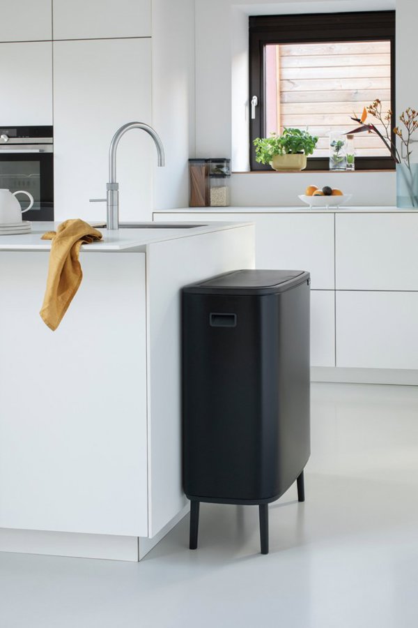 Κάδος Απορριμμάτων Brabantia Push Bin Για Διαλογή Απορριμμάτων 60L, Μαύρος